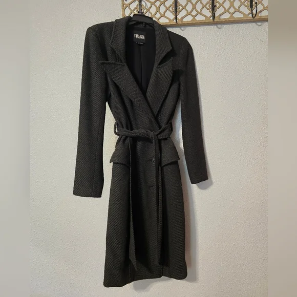 Vena Cava Long Belted Coat ASO Gossip Girl - Picture 3 of 16